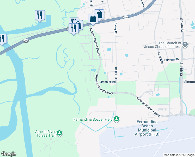 map of restaurants, bars, coffee shops, grocery stores, and more near in Nassau County