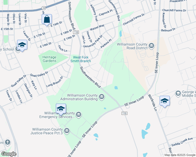 map of restaurants, bars, coffee shops, grocery stores, and more near 103 Dodge Road in Georgetown
