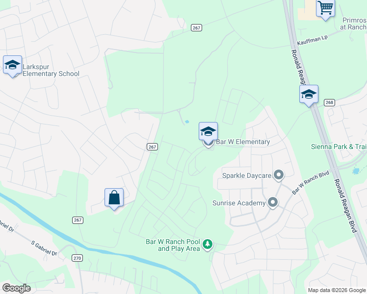 map of restaurants, bars, coffee shops, grocery stores, and more near 2017 Arbuckle Drive in Leander