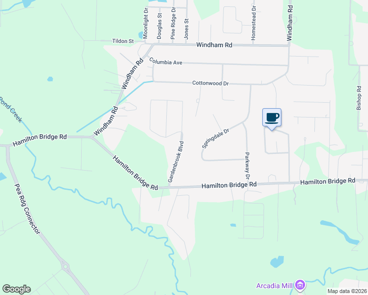 map of restaurants, bars, coffee shops, grocery stores, and more near 5186 Gardenbrook Boulevard in Milton
