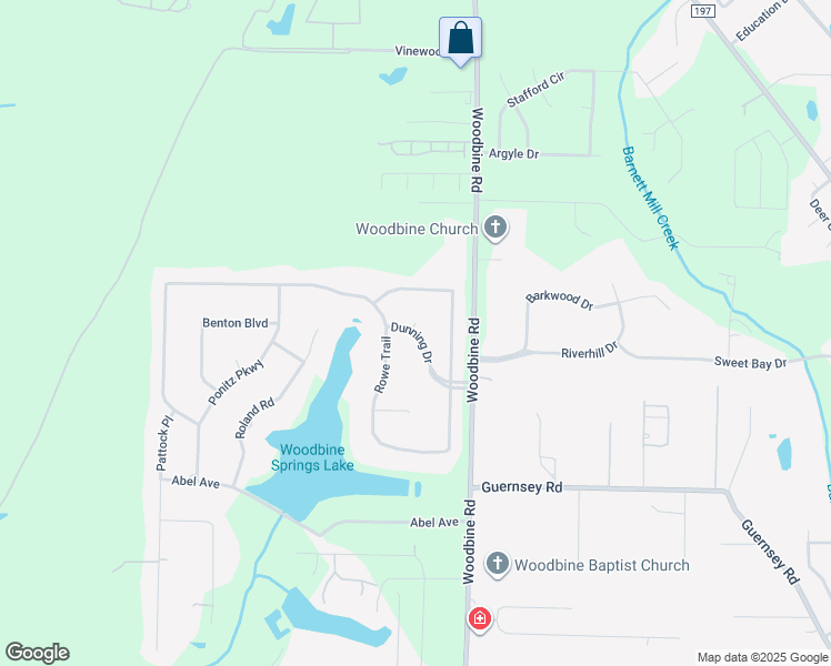 map of restaurants, bars, coffee shops, grocery stores, and more near 3315 Dunning Drive in Milton