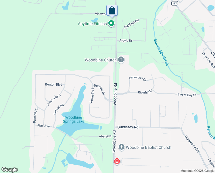 map of restaurants, bars, coffee shops, grocery stores, and more near 5121 Rowe Trail in Pace