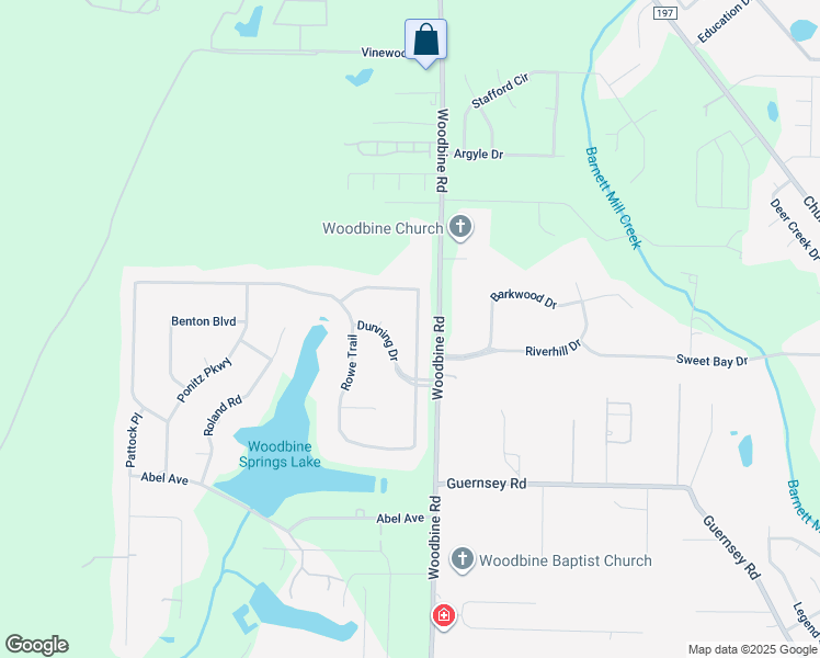 map of restaurants, bars, coffee shops, grocery stores, and more near 5121 Rowe Trail in Pace