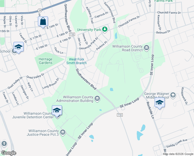 map of restaurants, bars, coffee shops, grocery stores, and more near 103 Dodge Road in Georgetown
