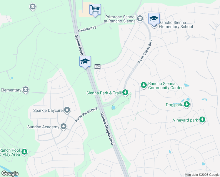 map of restaurants, bars, coffee shops, grocery stores, and more near 400 Montauk Loop in Georgetown