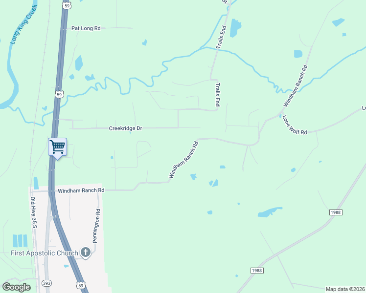 map of restaurants, bars, coffee shops, grocery stores, and more near 841 Windham Ranch Road in Goodrich