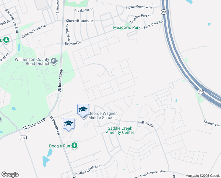 map of restaurants, bars, coffee shops, grocery stores, and more near 340 Harper Lane in Georgetown