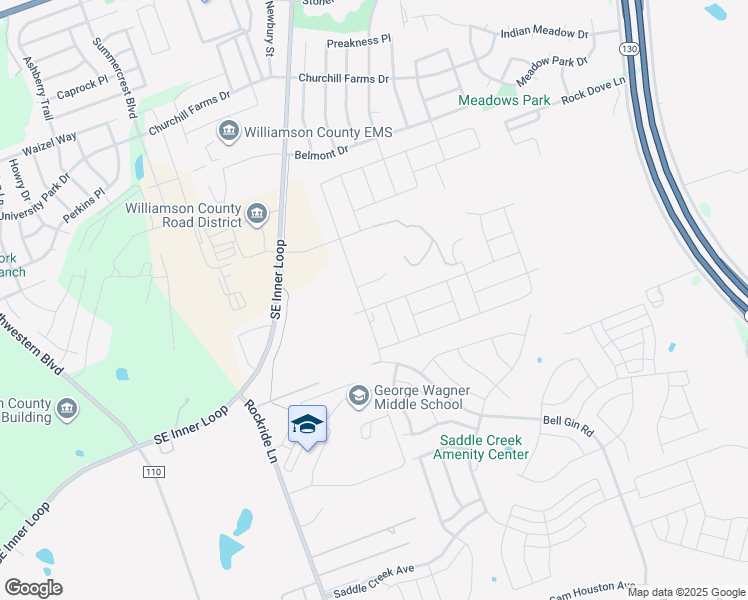 map of restaurants, bars, coffee shops, grocery stores, and more near 121 Hares Foot Cove in Georgetown