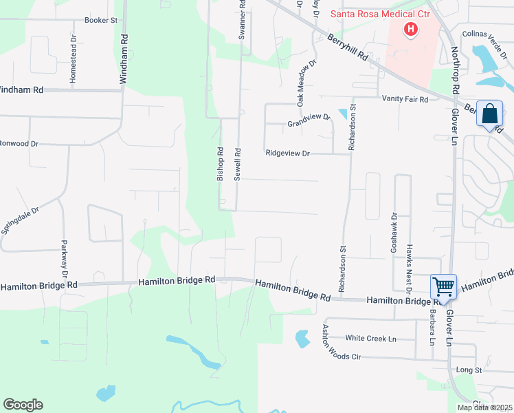 map of restaurants, bars, coffee shops, grocery stores, and more near 5924 Clark Road in Milton