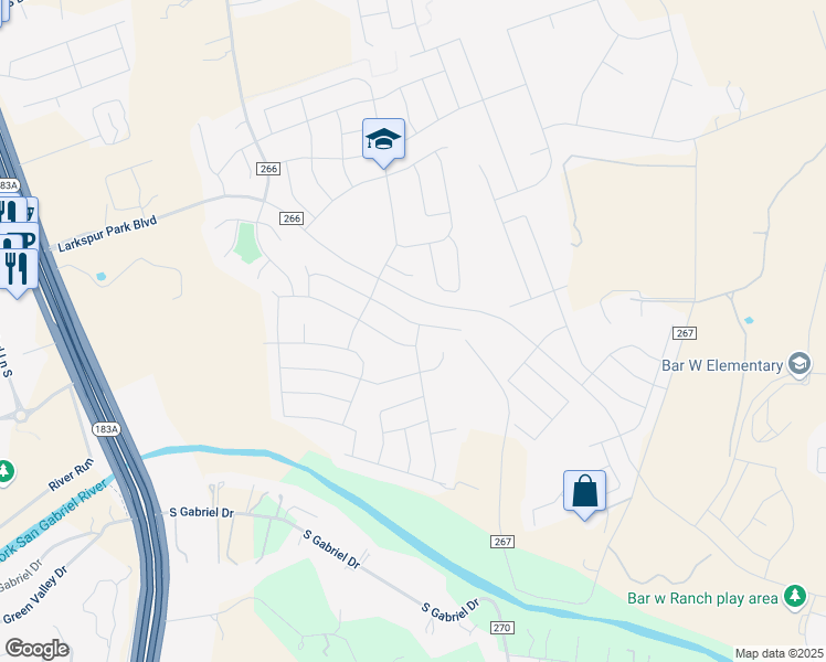 map of restaurants, bars, coffee shops, grocery stores, and more near 101 Lambert Street in Leander