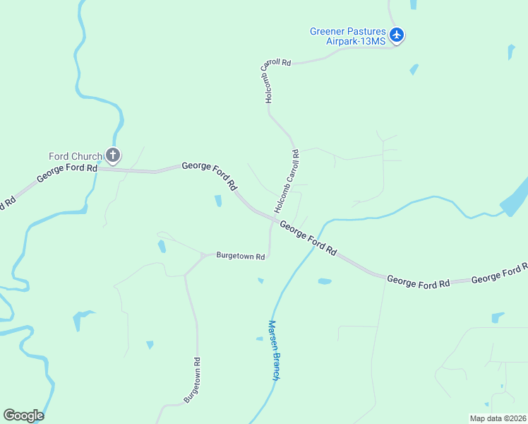 map of restaurants, bars, coffee shops, grocery stores, and more near 15 Holcomb Carroll Road in Carriere