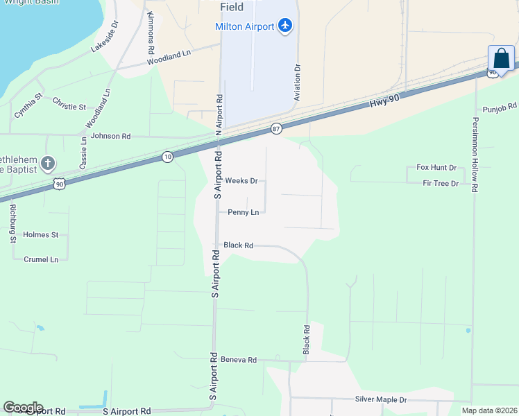 map of restaurants, bars, coffee shops, grocery stores, and more near 7861 Penny Lane in Milton