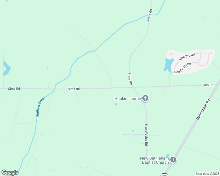 map of restaurants, bars, coffee shops, grocery stores, and more near 11974 Sims Road in Denham Springs