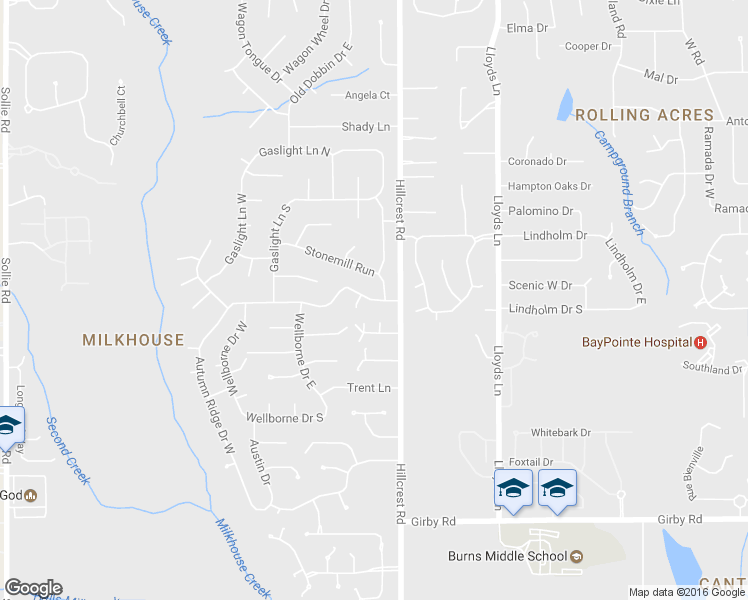 map of restaurants, bars, coffee shops, grocery stores, and more near 3204 Autumn Ridge Drive in Mobile