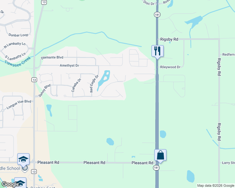 map of restaurants, bars, coffee shops, grocery stores, and more near 27574 Lachlan Court in Daphne