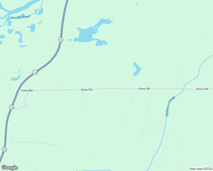 map of restaurants, bars, coffee shops, grocery stores, and more near 11033 Sims Road in Denham Springs