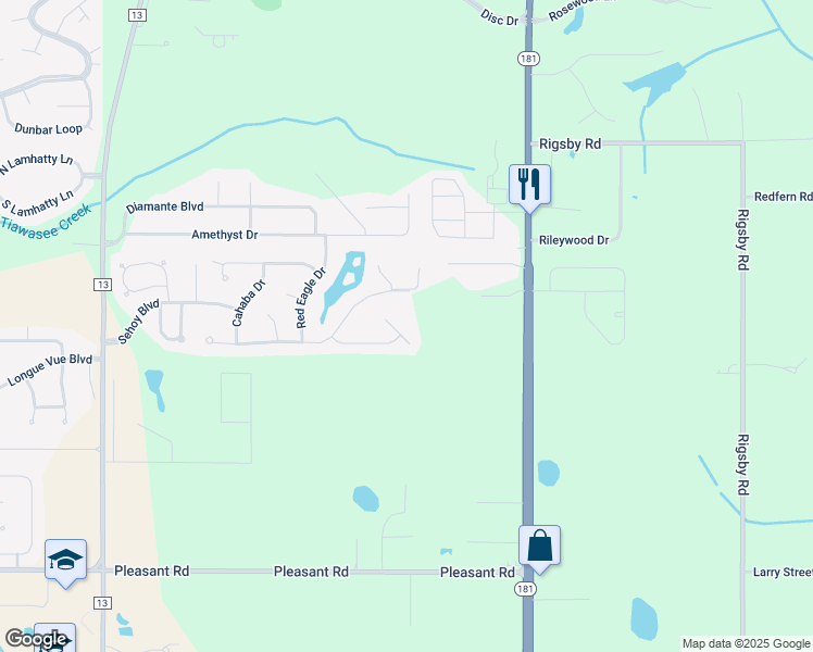 map of restaurants, bars, coffee shops, grocery stores, and more near 27550 Lachlan Court in Daphne