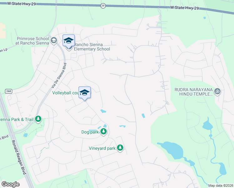 map of restaurants, bars, coffee shops, grocery stores, and more near 124 Summer Oak Court in Georgetown