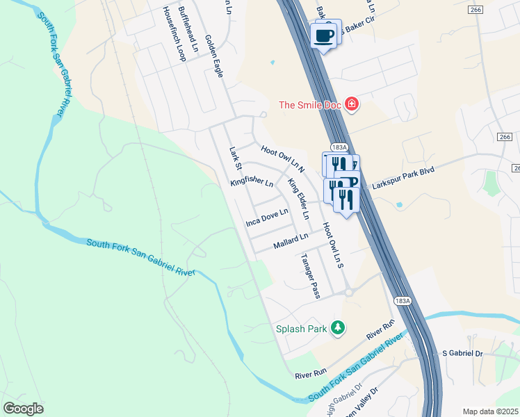 map of restaurants, bars, coffee shops, grocery stores, and more near 137 Snowy Egret Lane in Leander