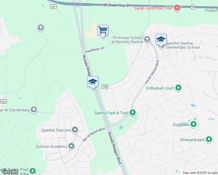 map of restaurants, bars, coffee shops, grocery stores, and more near Florenz Lane in Andice
