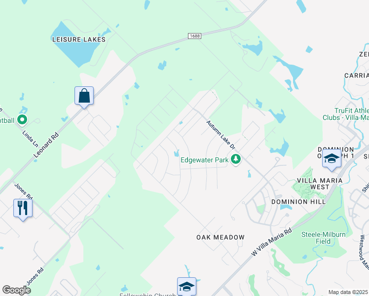 map of restaurants, bars, coffee shops, grocery stores, and more near 2118 Markley Drive in Bryan
