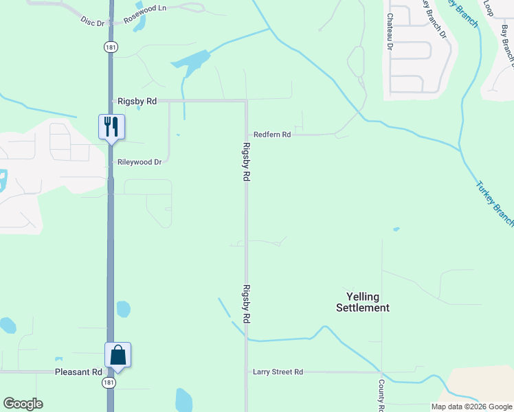map of restaurants, bars, coffee shops, grocery stores, and more near 27592 Rigsby Road in Daphne