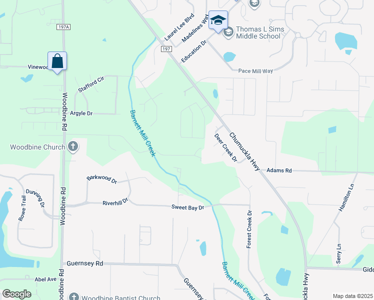 map of restaurants, bars, coffee shops, grocery stores, and more near 3520 Edinburgh Drive in Milton