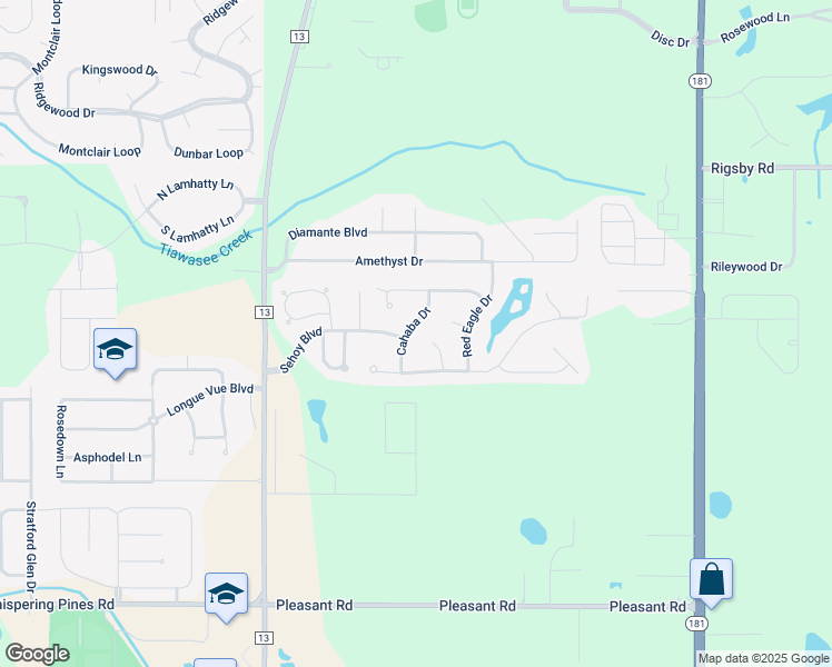 map of restaurants, bars, coffee shops, grocery stores, and more near 27545 Tecumseh Court in Daphne
