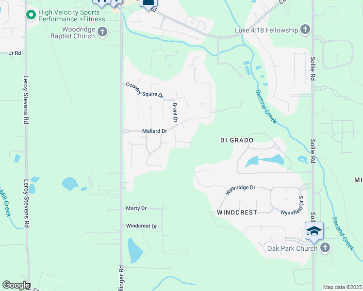 map of restaurants, bars, coffee shops, grocery stores, and more near 3050 Widgeon Drive in Mobile