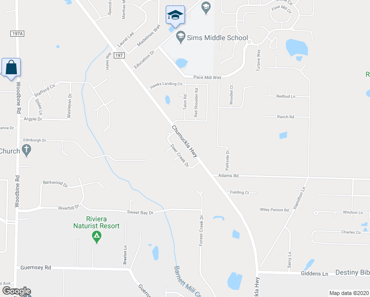 map of restaurants, bars, coffee shops, grocery stores, and more near 5249 Chumuckla Highway in Milton