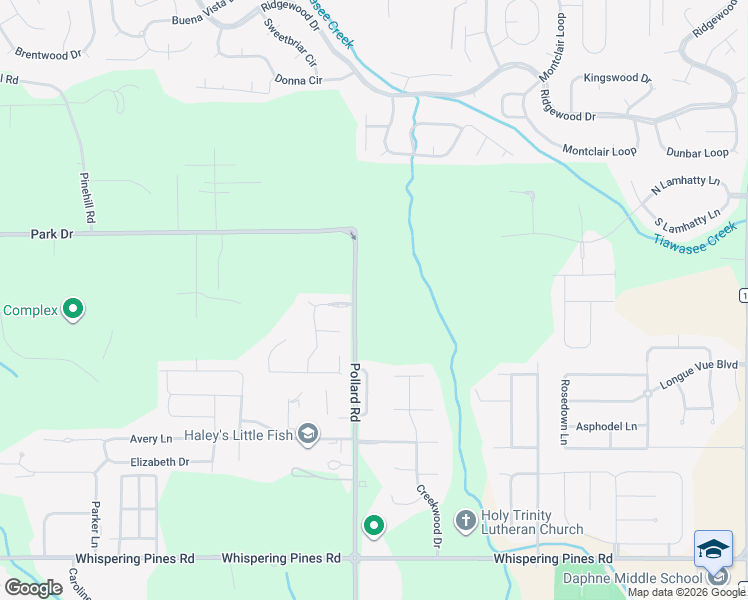 map of restaurants, bars, coffee shops, grocery stores, and more near 8071 Landing Eagle Drive in Daphne
