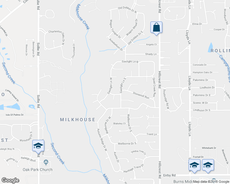 map of restaurants, bars, coffee shops, grocery stores, and more near 6608 Gatewood Drive in Mobile