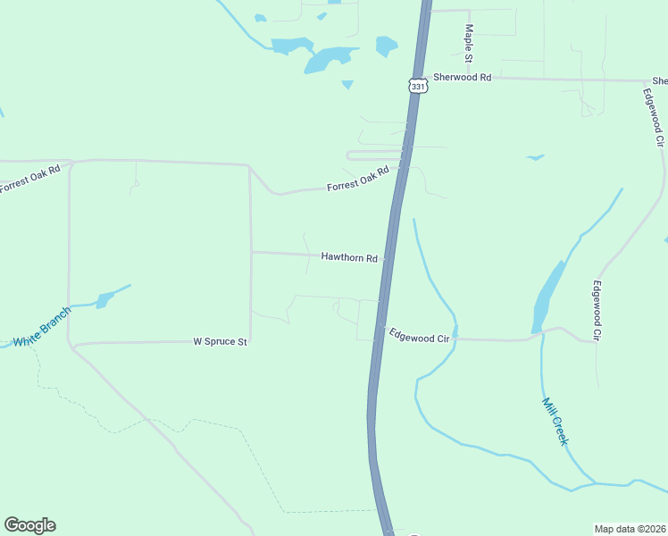 map of restaurants, bars, coffee shops, grocery stores, and more near 159 Hawthorn Road in DeFuniak Springs