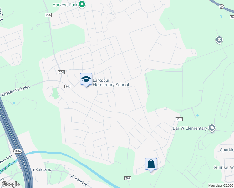 map of restaurants, bars, coffee shops, grocery stores, and more near 204 Concho Creek Loop in Leander