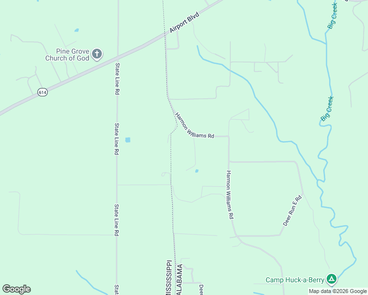 map of restaurants, bars, coffee shops, grocery stores, and more near 2966 Harmon Williams Road in Mobile