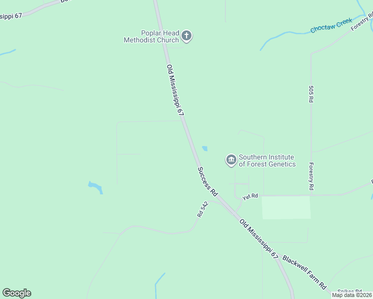 map of restaurants, bars, coffee shops, grocery stores, and more near 23461 Success Road in Saucier