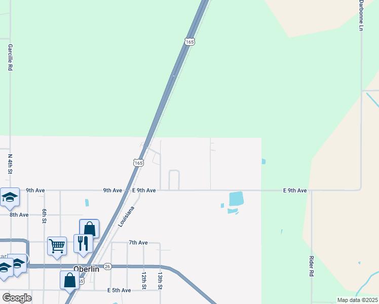 map of restaurants, bars, coffee shops, grocery stores, and more near in Oberlin
