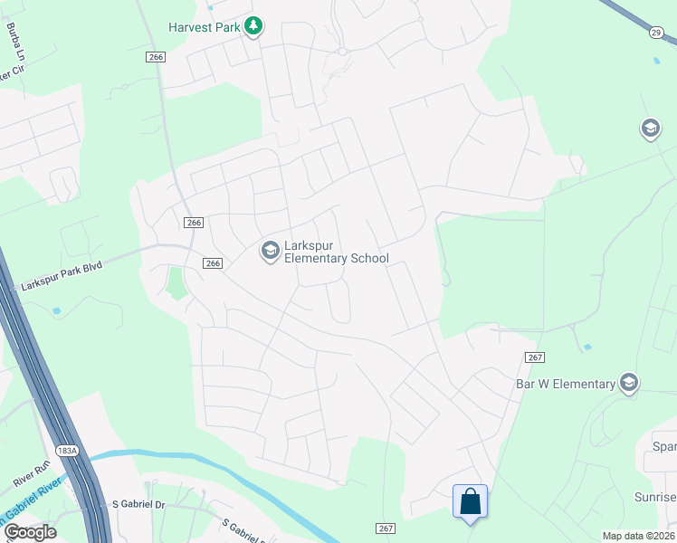 map of restaurants, bars, coffee shops, grocery stores, and more near 204 Concho Creek Loop in Leander
