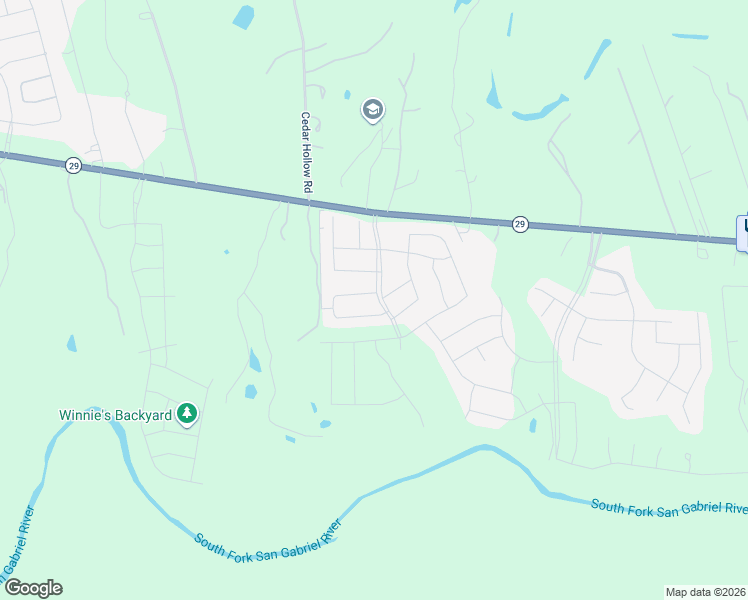 map of restaurants, bars, coffee shops, grocery stores, and more near 517 Scenic Bluff Drive in Georgetown