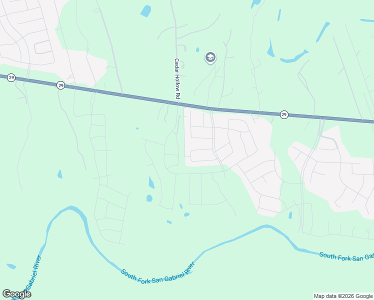 map of restaurants, bars, coffee shops, grocery stores, and more near 140 Scenic Hills Circle in Georgetown