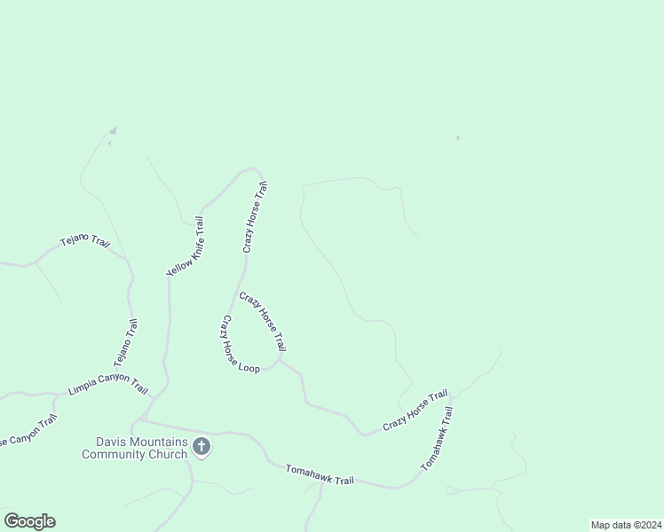 map of restaurants, bars, coffee shops, grocery stores, and more near Yellow Knife Trail in Fort Davis