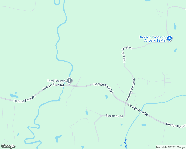 map of restaurants, bars, coffee shops, grocery stores, and more near 297 George Ford Road in Carriere