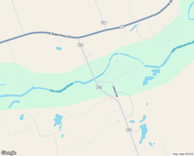 map of restaurants, bars, coffee shops, grocery stores, and more near 11 County Road 366 Spur in Taylor