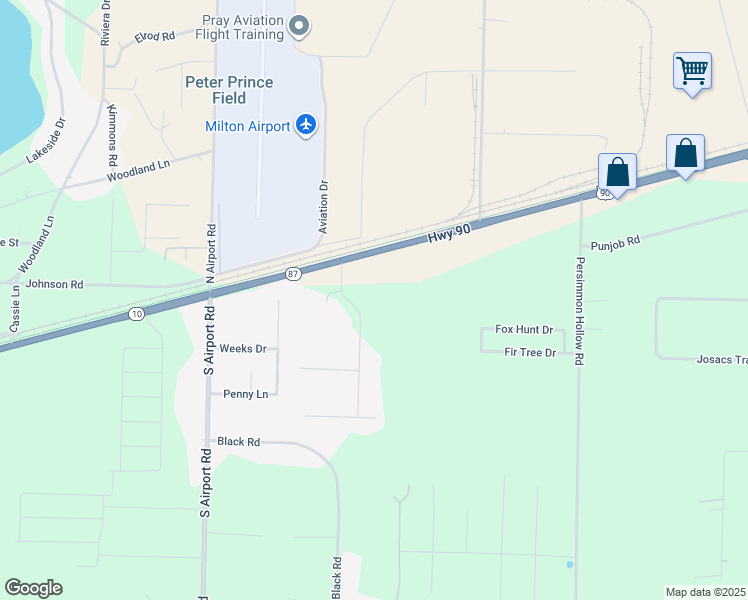 map of restaurants, bars, coffee shops, grocery stores, and more near 5344 Eaton Drive in Milton