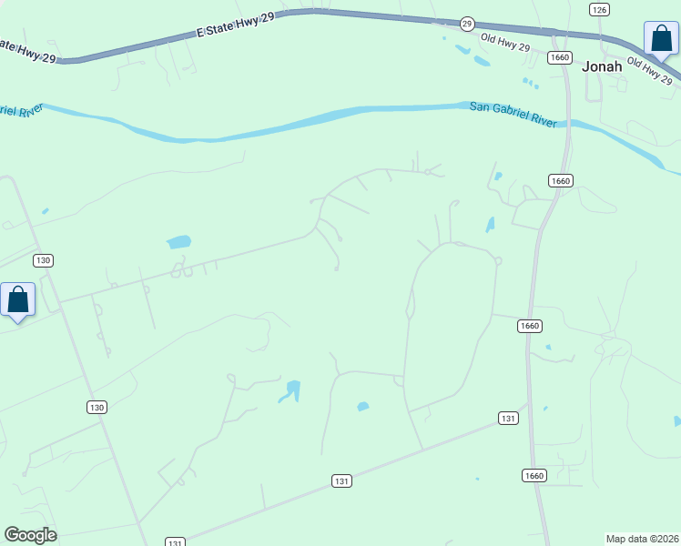 map of restaurants, bars, coffee shops, grocery stores, and more near 310 Courtnee's Way in Georgetown