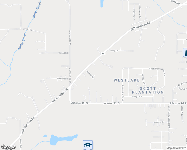 map of restaurants, bars, coffee shops, grocery stores, and more near 2951 Jenfield Drive in Mobile