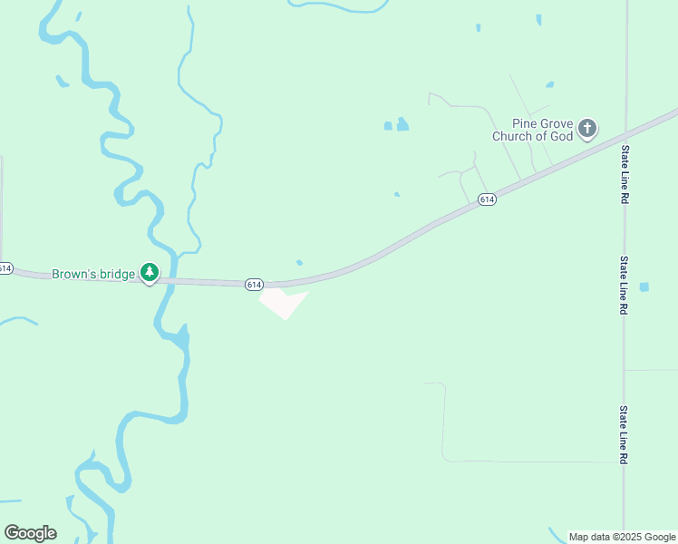 map of restaurants, bars, coffee shops, grocery stores, and more near 11201-11203 State Highway 614 in Moss Point