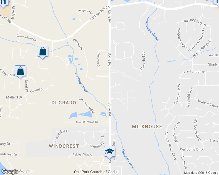 map of restaurants, bars, coffee shops, grocery stores, and more near 7050 Doppel Lane in Mobile