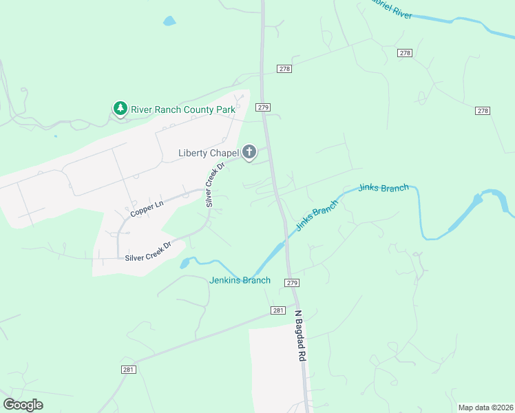 map of restaurants, bars, coffee shops, grocery stores, and more near 2580 County Road 279 in Leander