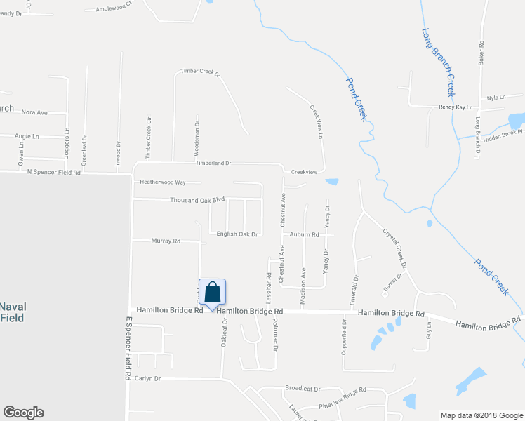 map of restaurants, bars, coffee shops, grocery stores, and more near 5185 English Oak Drive in Milton